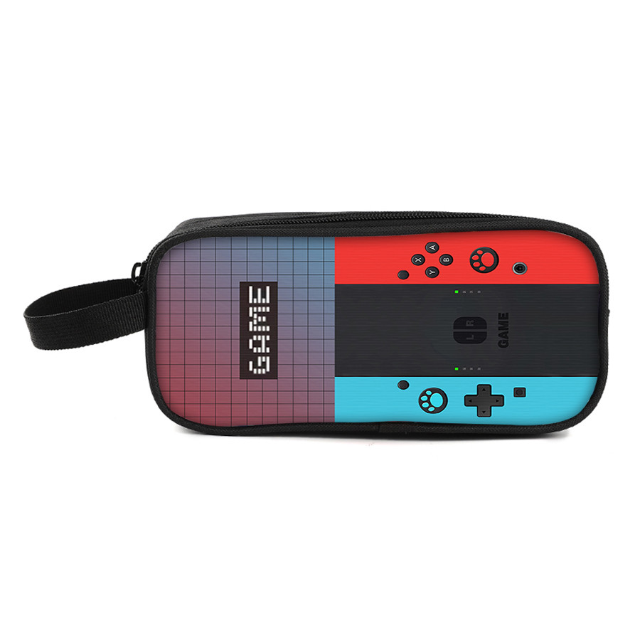 

Games Console Double Layered Pencil Case With Handheld For Boy/Girls Best Gifts 3D Cartoon Pencil Bag School Supplies