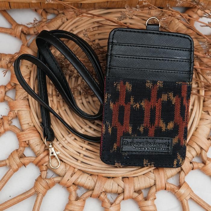

Promo Lanyard Id Card Tenun Ikat Kulit Dakara Indonesia - Hitam