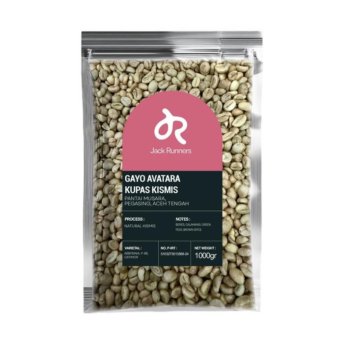 

JACK RUNNERS ROASTERY - GAYO AVATARA KUPAS KISMIS - GREEN BEANS COFFEE
