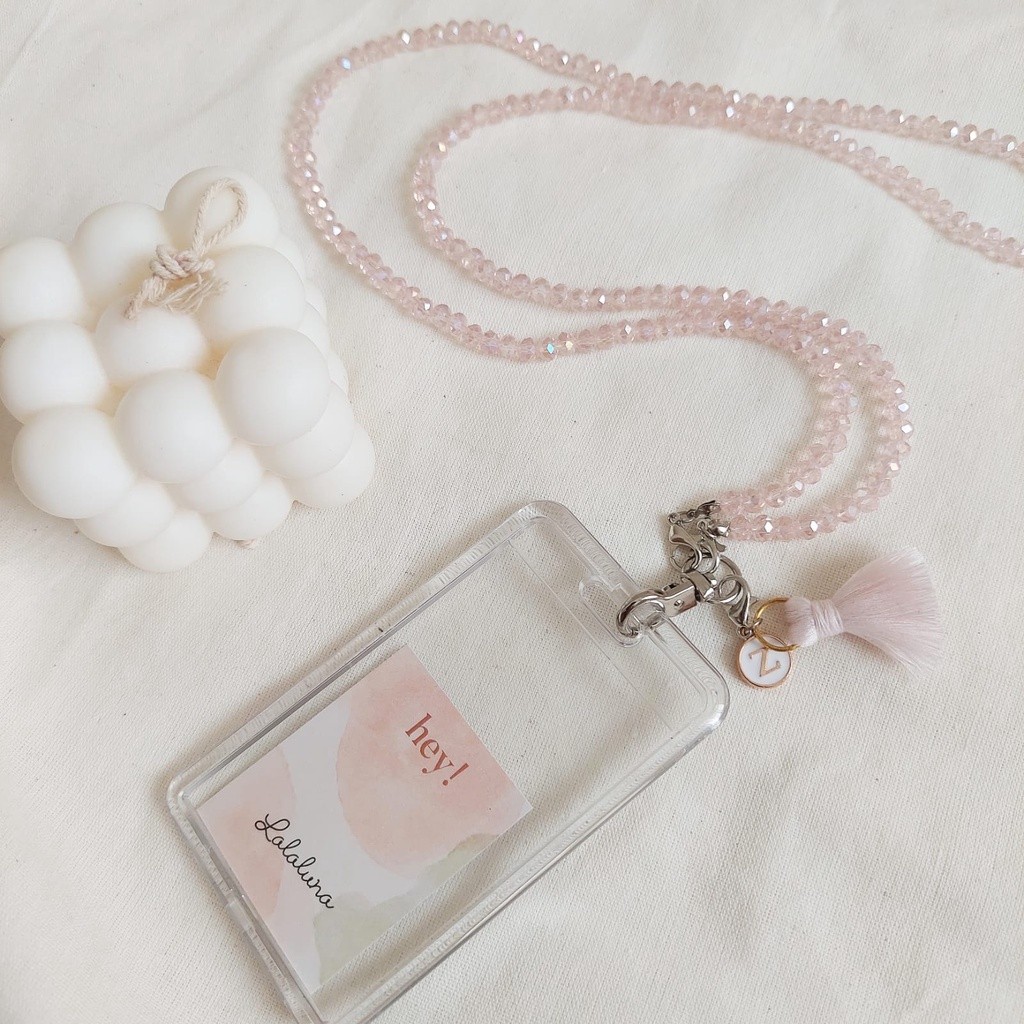 

Sale [Lalaluna] LANYARD CRYSTAL BEADS AESTHETIC | GANTUNGAN ID CARD FREE TASSEL & INISIAL Terlaris