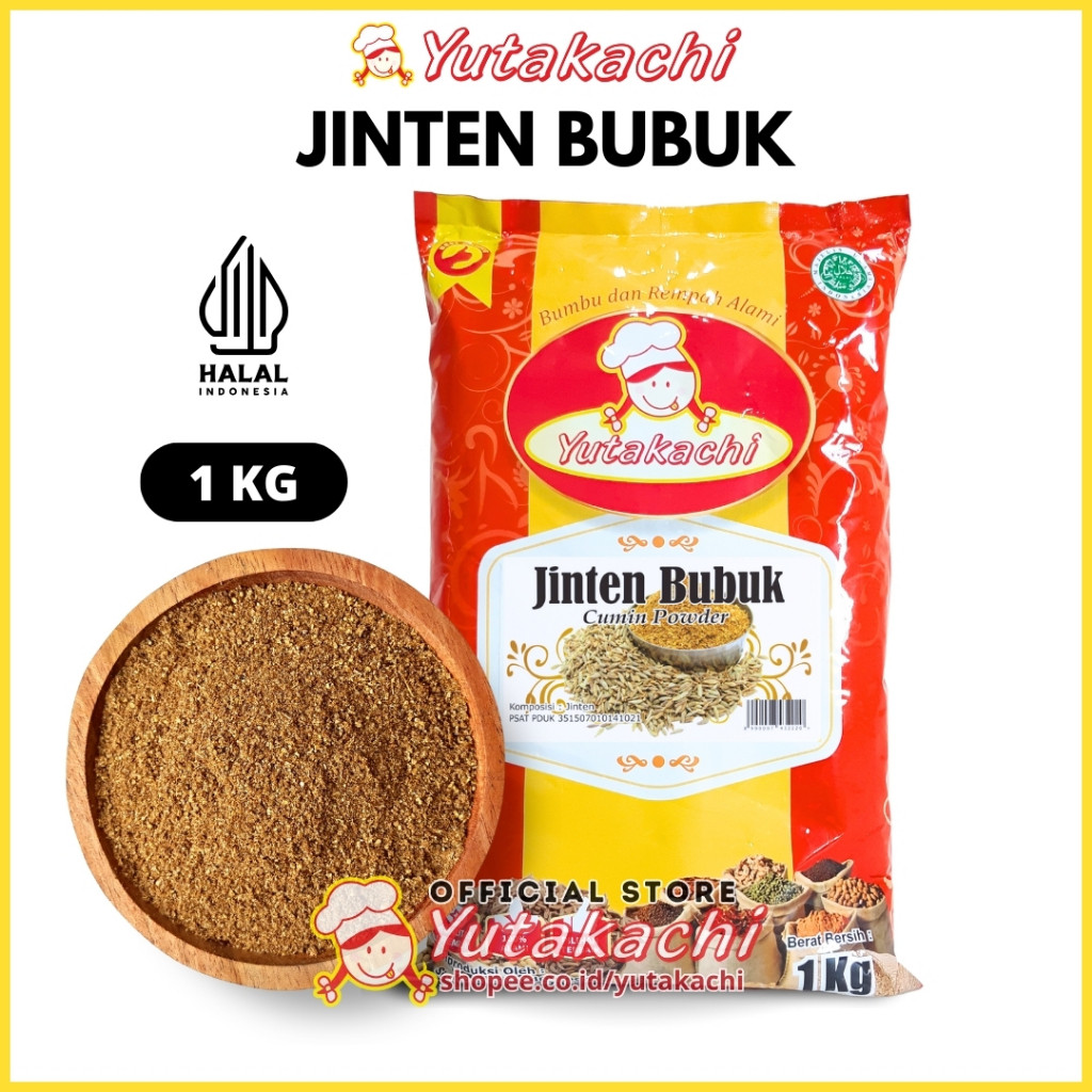 

Jinten Bubuk 1Kg Yutakachi / Jinten Masak / Jintan / Cumin Powder