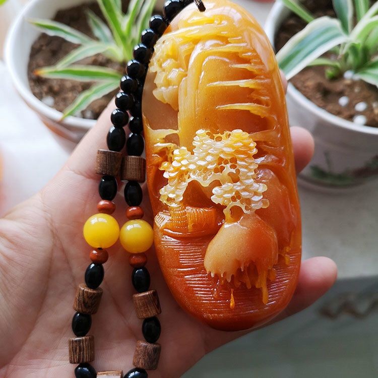 Antique Huanglong Jade Landscape Artistic Conception Handpiece Jade Landscape Handpiece Smooth saili