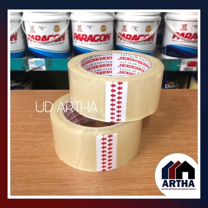 

Isolasi Bening 2 Inch / Isolasi Bening Besar Seikimori / Lakban Bening