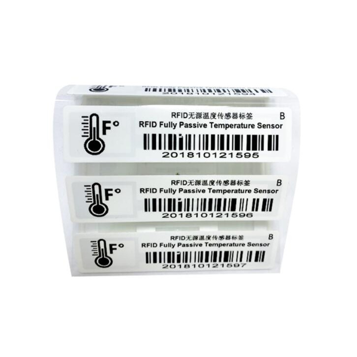 10pcs RFID Passive Temperature Sensor rfid uhf tag epc UHF Sticker Tag 840-960mhz cold-chain logisti