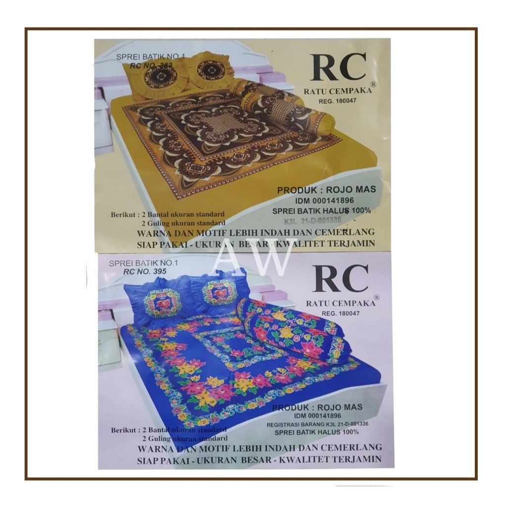 Sprei Batik Ratu Cempaka / Sprei RC Pakai Karet