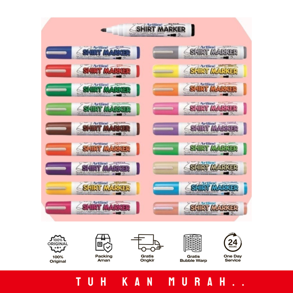 

SPIDOL TSHIRT MARKER ARTLINE FLOUR ORANGE