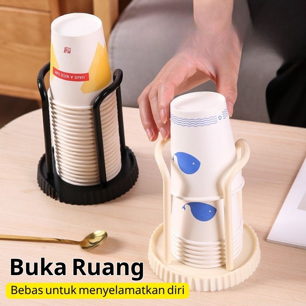 Rak Paper Cup /Plastic Cup Rak /Tempat Gelas Kertas Cup Holder Dispenser Rak Gelas Cup Rak Cup Holde