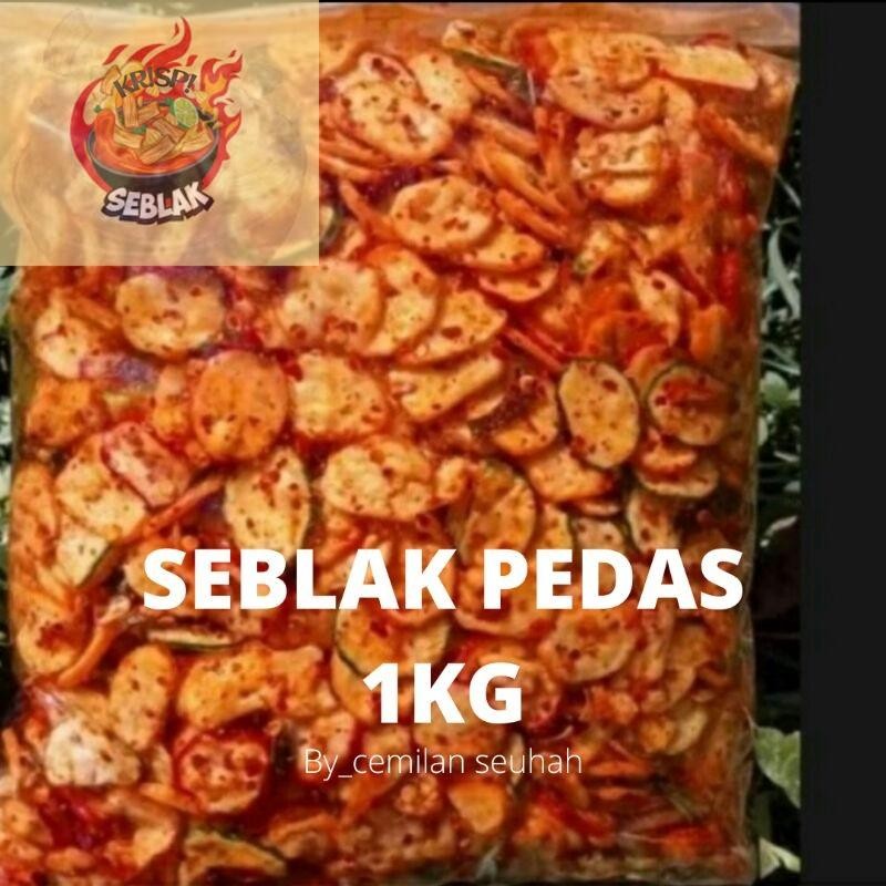 

Seblak krispi Kerupuk Bawang Pedas Daun Jeruk Isi 1Kg.s..