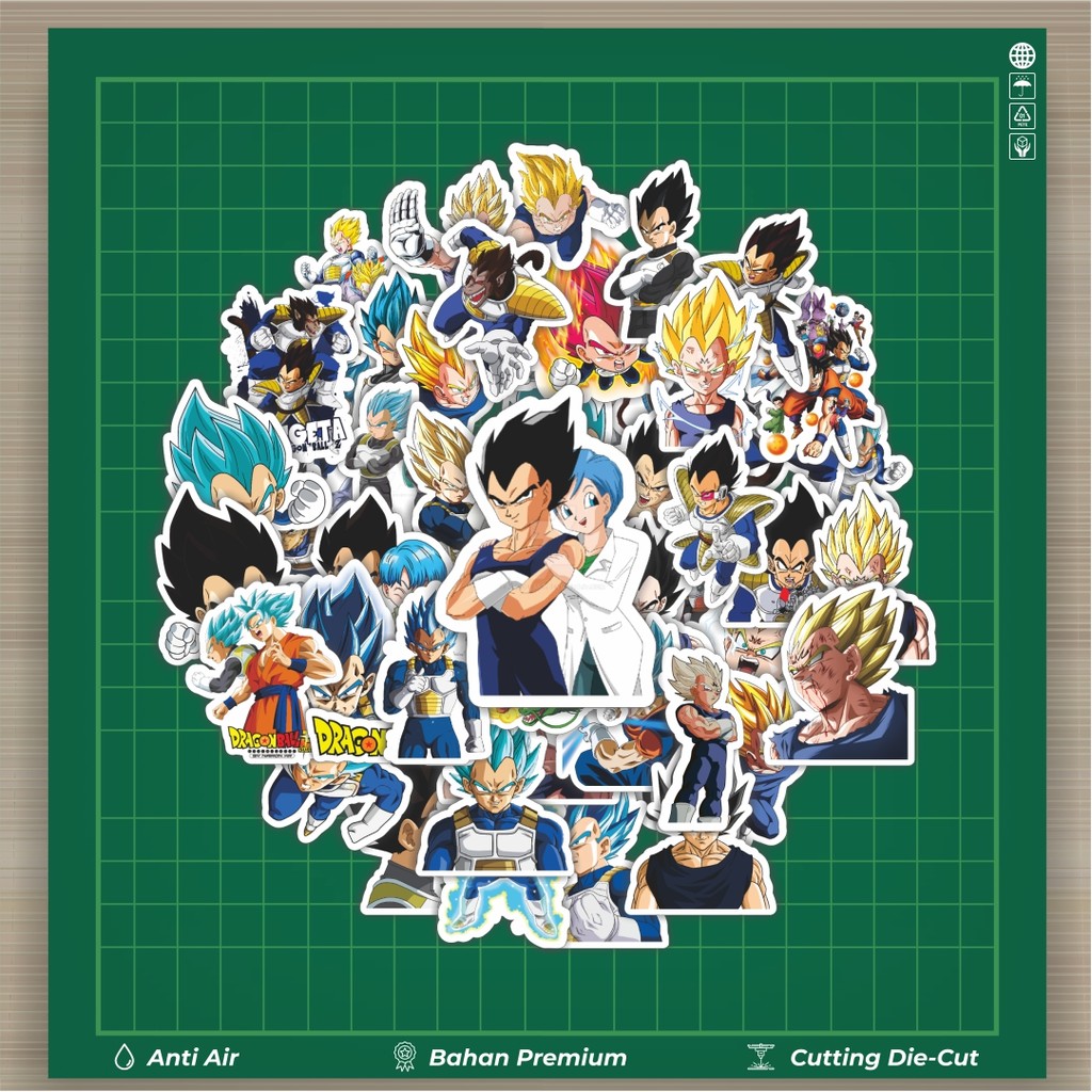 

HOT 50 PCS STIKER Stiker Anime Series Dragon Ball Character Prince Vegeta V2 Dekorasi Lucu Kreatif untuk Notebook, Skateboard, H