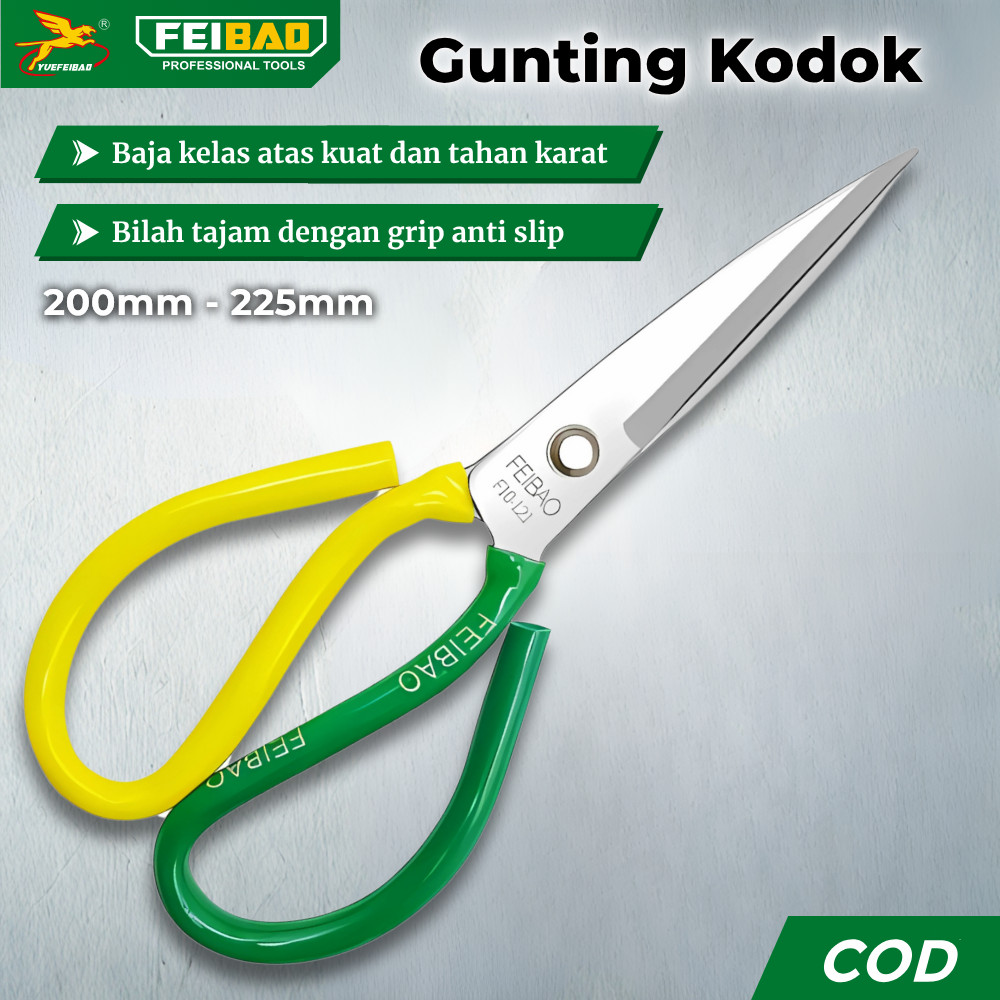 

FEIBAO Gunting Kain Stainless Steel 200mm 220mm Tajam Awet untuk Kain Kertas Jahit & Kerajinan