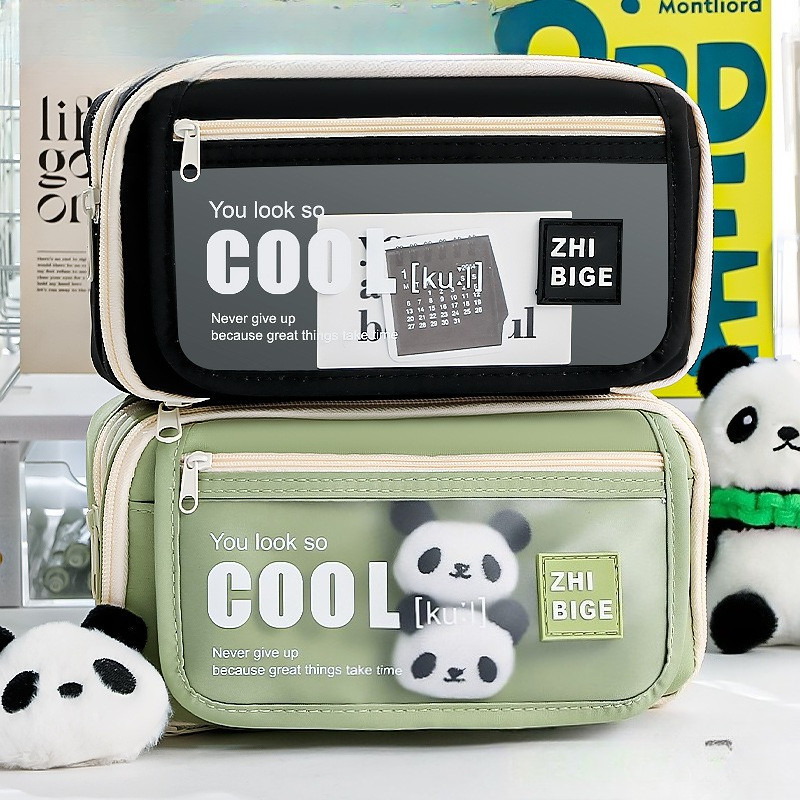 

Large Capacity Stylish and Elegant Pencil Case Writing Case Simple and Trendy Multi Layer Pencil Case School Supplies