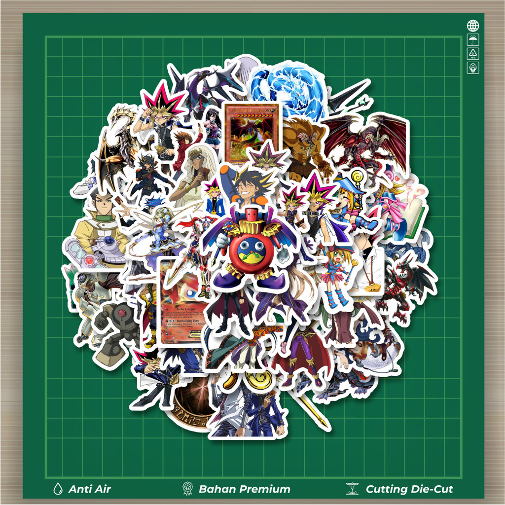 

HOT 50 PCS STIKER Stiker Anime Series Yu-Gi-Oh! Karakter V1 Stiker Fashion Cars Decal Dingin Kartu Album Custom Vinyl Anti Air- Sticker Aesthetic Buku Journal Koper Casing HP Tablet Laptop Helm Motor Botol Minum