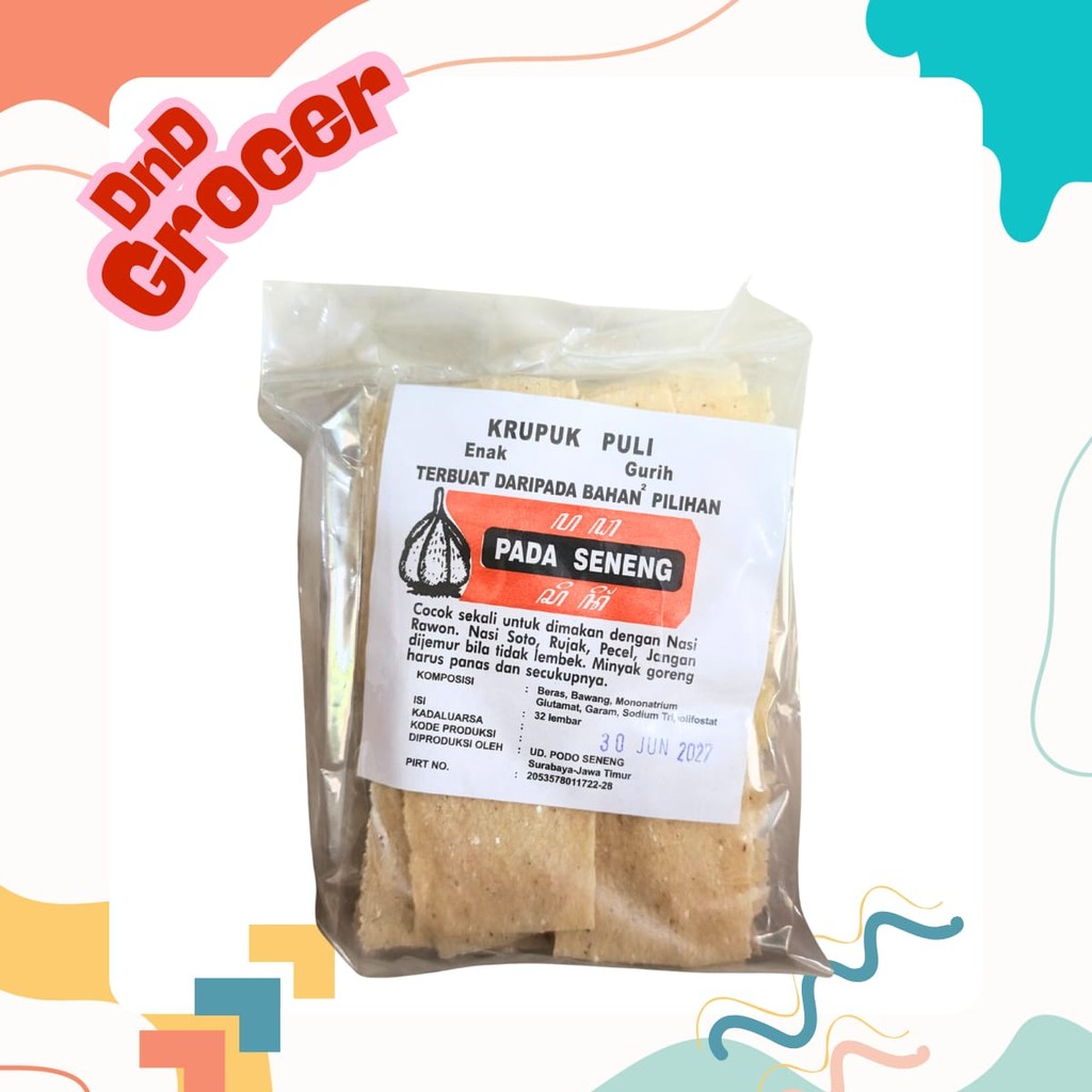 

Kerupuk Puli mentah PADA SENANG 32 lembar