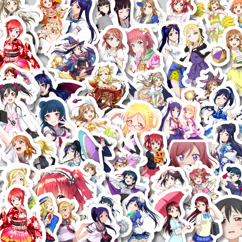 

Stiker Cutting Pack Stiker Anime Series Love Live Character Mix 4 Isi 100Pcs Series Aesthetic Lucu Keren Untuk Koper Bahan Vynil