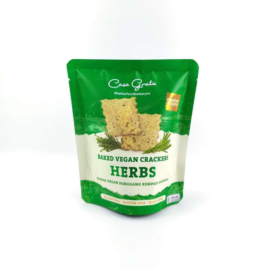 

Casa Grata Baked Vegan Crackers Herbs 20Gr
