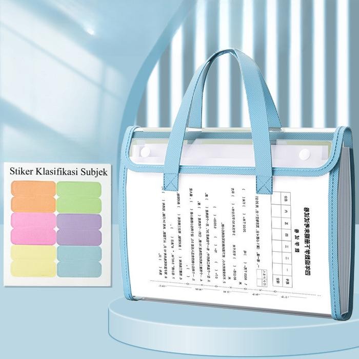 

Sale Bening File Folder Document Bag Tas Dokumen File A4 13 Sekat Uji Kantong Kertas - Biru Tbk