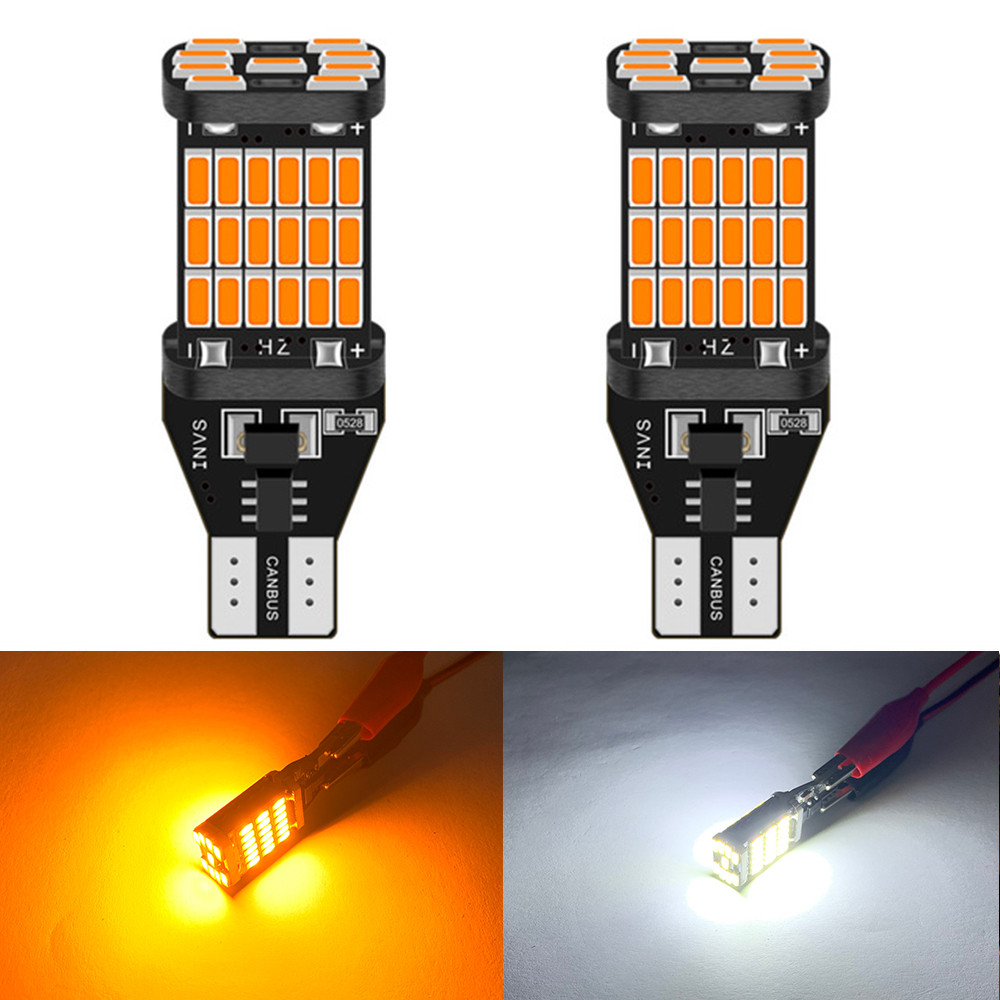 2pcs T15 T16 W16W Led LED 4014 Canbus Car Backup Reserve Lights Bulb Tail Lamp For BMW AUDI FORD KIA