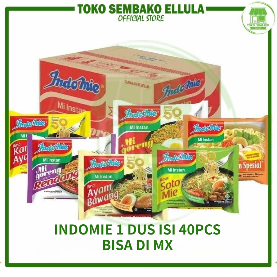 

Toko Sembako ELLULA - INDOMIE 1 DUS ISI 40 BISA CAMPUR