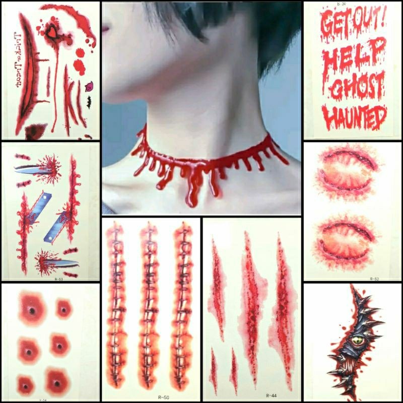 Luka palsu darah halloween prank