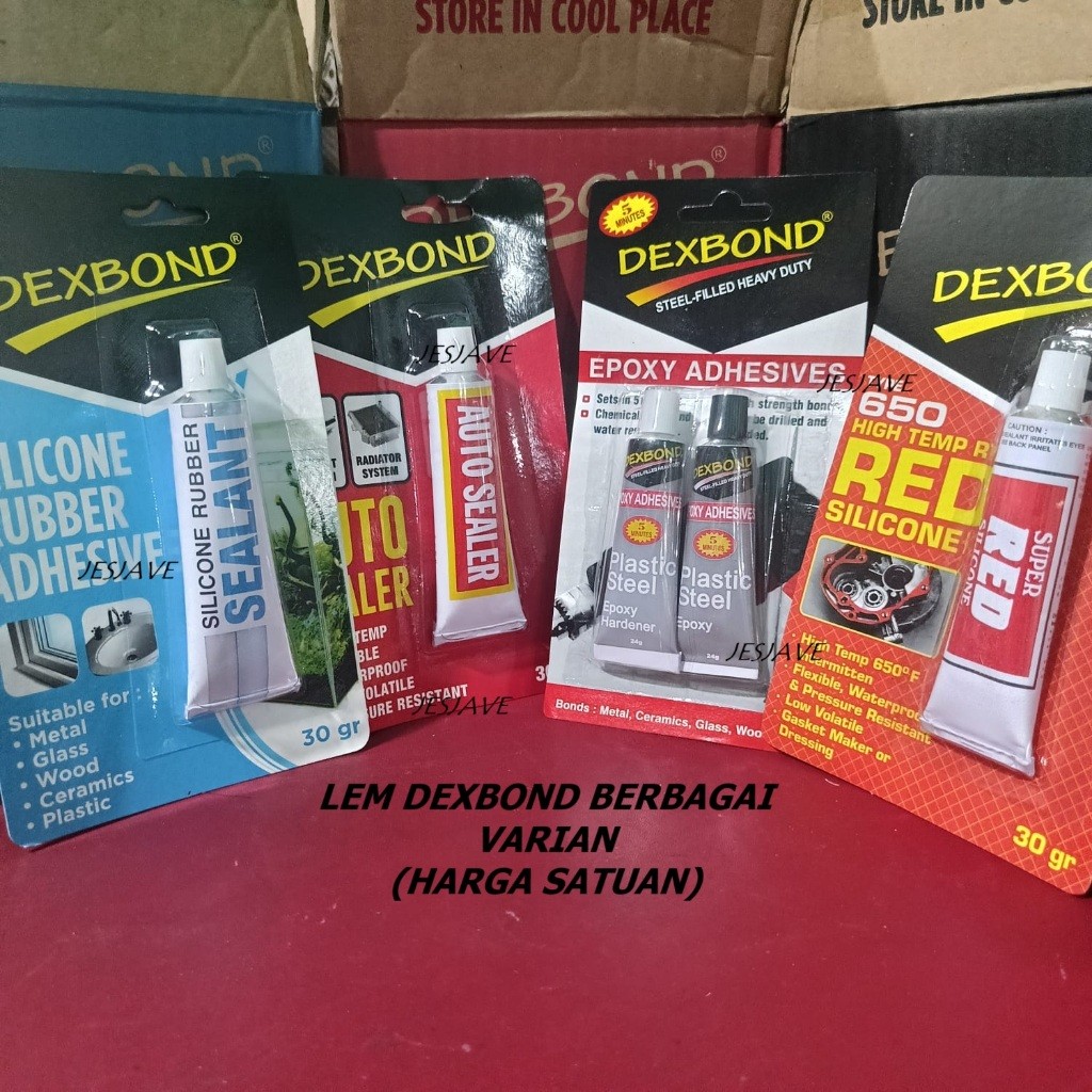 

DEXBOND Lem Berbagai Varian Dexbond Silicone Red, Auto Sealer, Sealant, Dexbond Lem Korea (Lem Serbaguna)