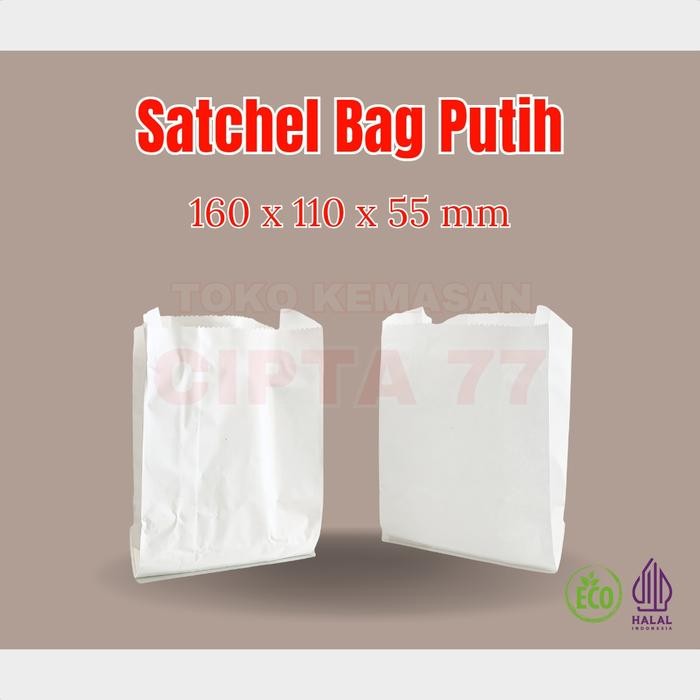 

TERBARU!!! Paper Bag / Kantong kertas / Satchel Bag Isi 100pcs - 206x125x77mm