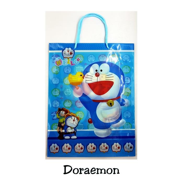 

TERBARU!!! Birthday Goodie Bag - Tas Plastik Ulang Tahun - Tas Souvernir - Doraemon