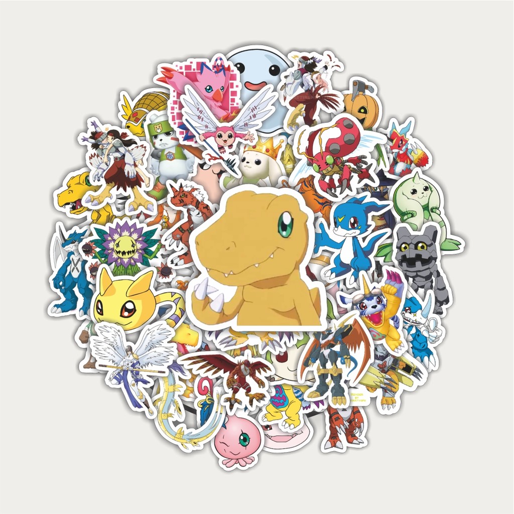 

Sticker Pack Stiker Anime Series Digimon Character Mix 6 | Sticker TUMBLR | Stiker LAPTOP KOPER HELM