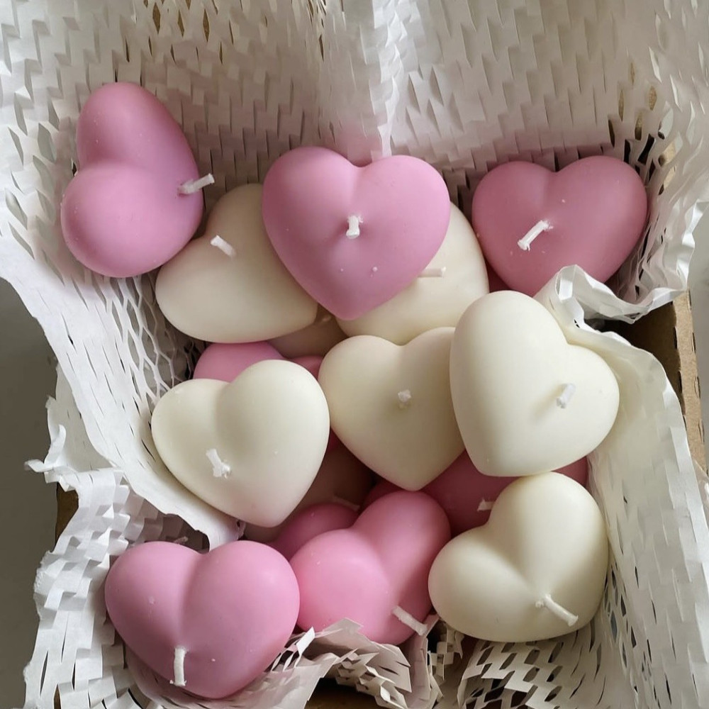 

1-2pcs Love Scent Candle Mold for Candle Making Kit Heart Silicone Ceramic Resin Molds DIY Bag Pendant Gifts Wedding Party Decor