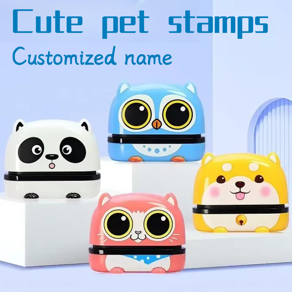 

Customized name stamps for kids,personalized waterproof stamp for clothing,back to school ink pad name seal for Student&Child