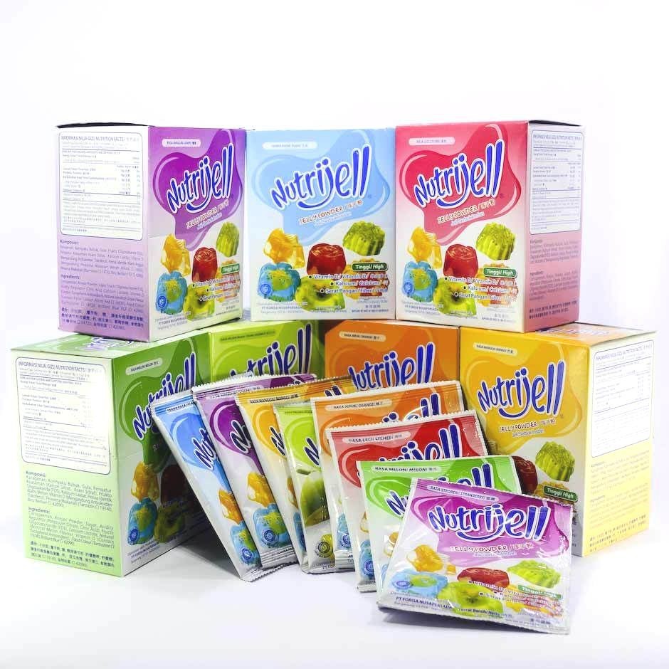 

[COD] (1 Sachet) NutriJELL Agar - Agar Jelly 10Gr Nutrijell Aneka Rasa Buah Kemasan Ekonomis Kecil