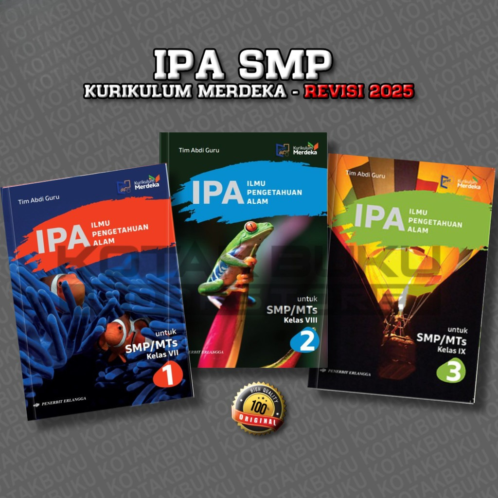 ( ERLANGGA ) Buku IPA Kelas 7 8 9 SMP Kurikulum Merdeka Revisi Terbaru