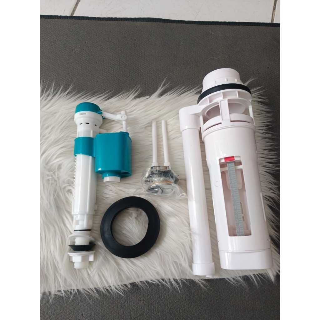 AKM - Plampung Closet Spare Part Tangki Closet Duduk 1 Set Universal Kecuali Toto