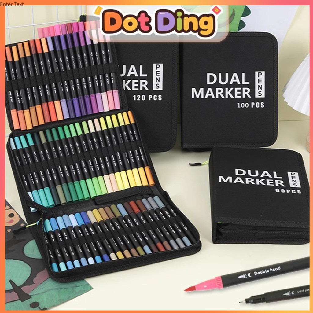 

[DOTDING]Paket Hadiah Spidol Ajaib 2 Ujung Waterproof Washable Aman untuk Anak Cocok Sekolah Seni Kreatif