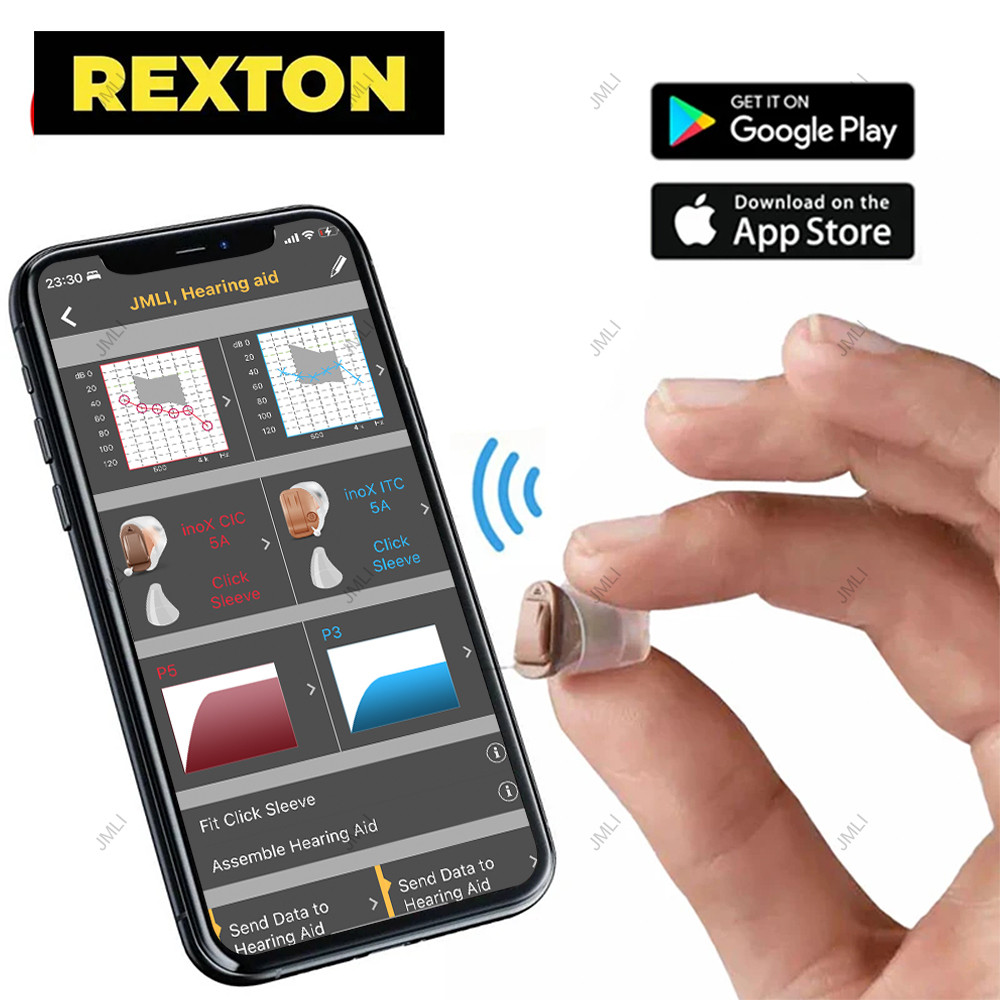Rexton Mini Invisible Hearing Aid Digital Programmable Former Siemens Hearing aid Mobile Phone Remot