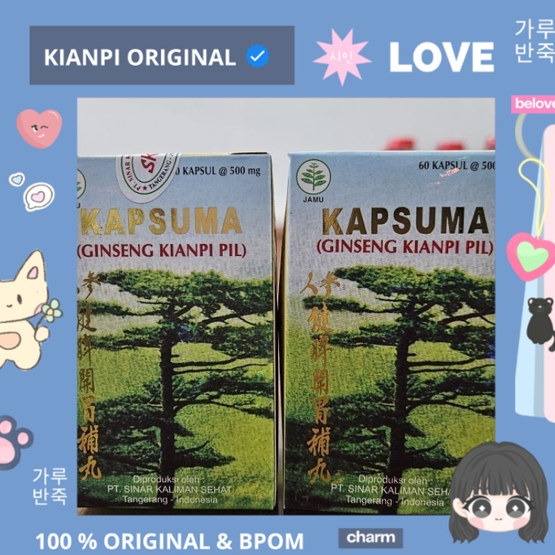 

PROMO MERDEKA !!! CN Kapsuma - Jian Pi Wan - Original Herbal BPOM Aman 100% ORIGINAL & BPOM