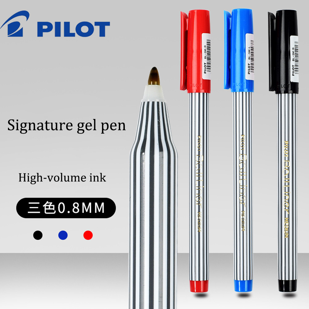 

Japanese Pilot 0.8mm Gel Pen ALL Striped Ballpoint Pen Business Premium BL-5M School Supplies Office Accessories Stationery