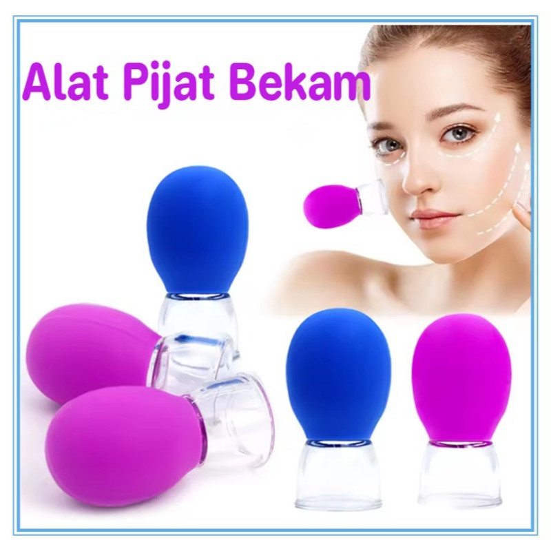 Alat Bekam Wajah Alat Pijat Rumahan Cangkir Bekam Vakum Alat Bekam Silikon Kecantikan