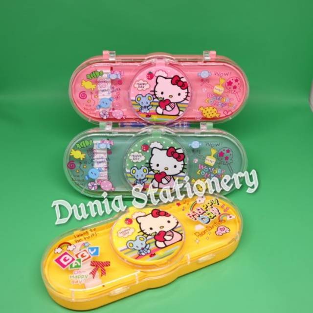 

Pencil Case Fancy Hello Kitty Sisir + Cermin