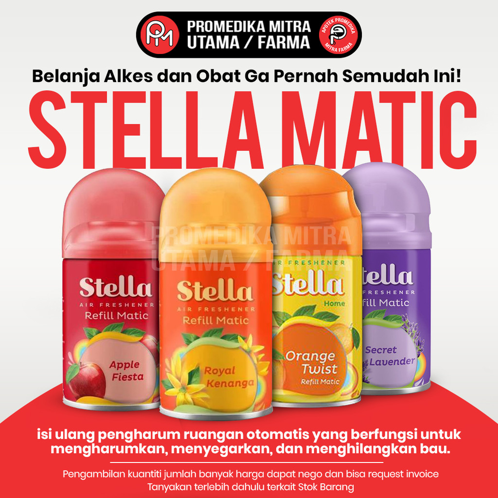 STELA AEROSOL REFIL STELLA MATIC REFILL PENGHARUM PEWANGI RUANGAN