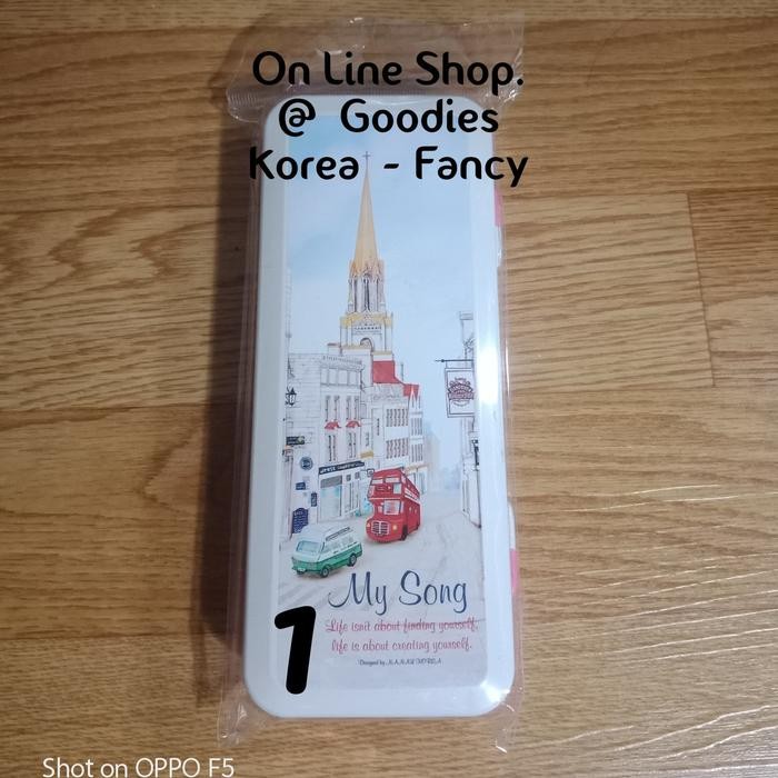 

Pencil Case Plastik 2 Tingkat My Song Ori Korea Ready Stock - Putih