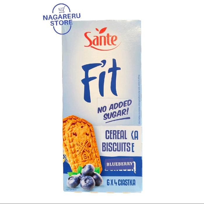 

Sante fit cereal biscuits blueberry (biskuit sereal rasa buah blueberry) 300gr