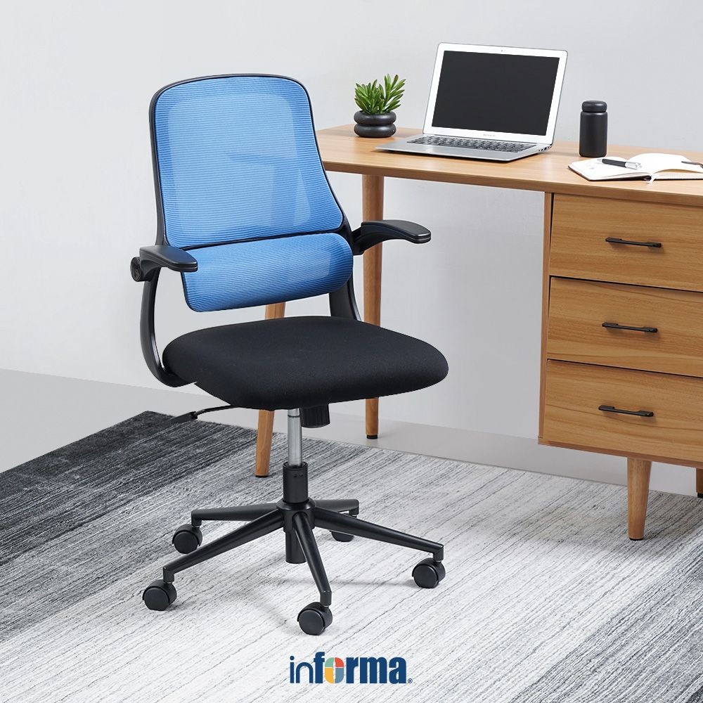 Informa Nemo Kursi Kantor Tempat Duduk Kerja Dengan Roda Office Chair Kursi Mesh Staff Karyawan Furn