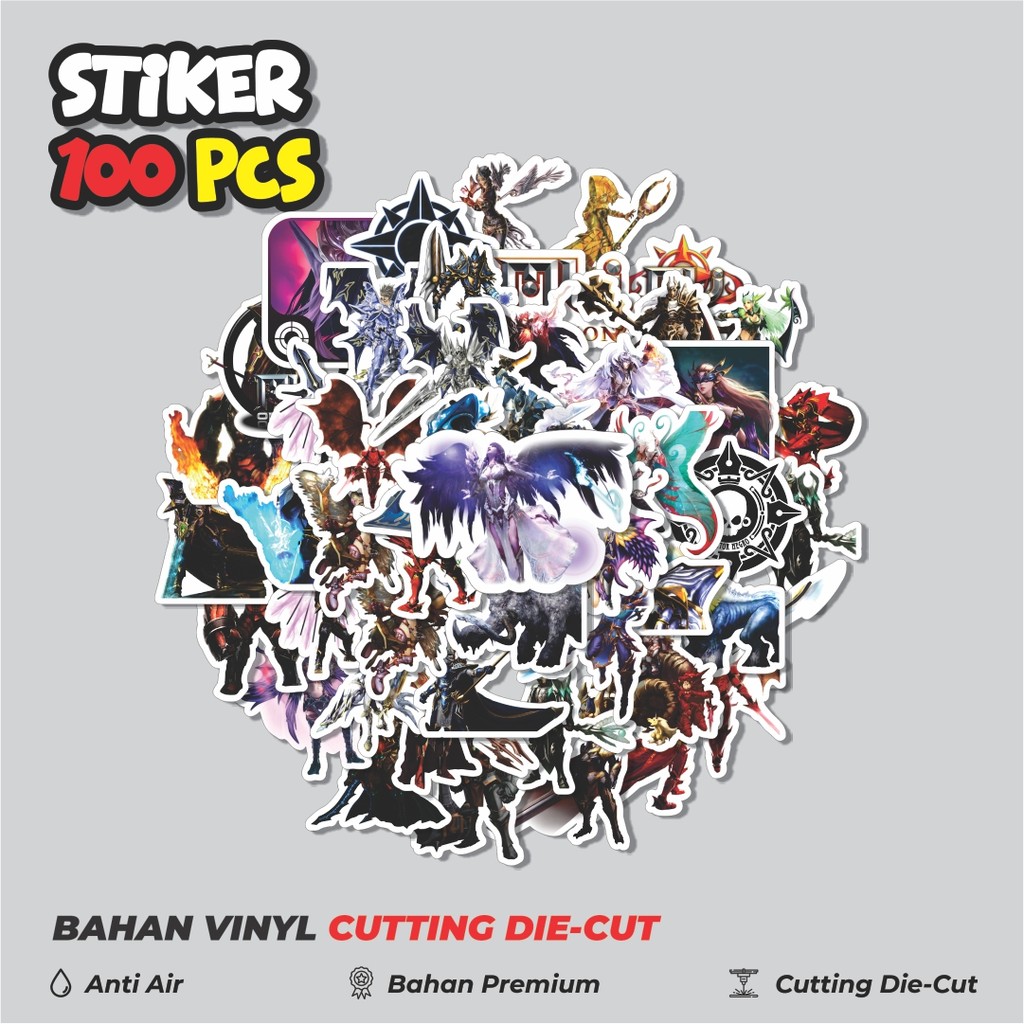 

Terbaru! 50 pcs Stiker Game Series MU Online Karakter Mix Dekorasi Lucu Kreatif untuk Notebook, Skateboard, HP
