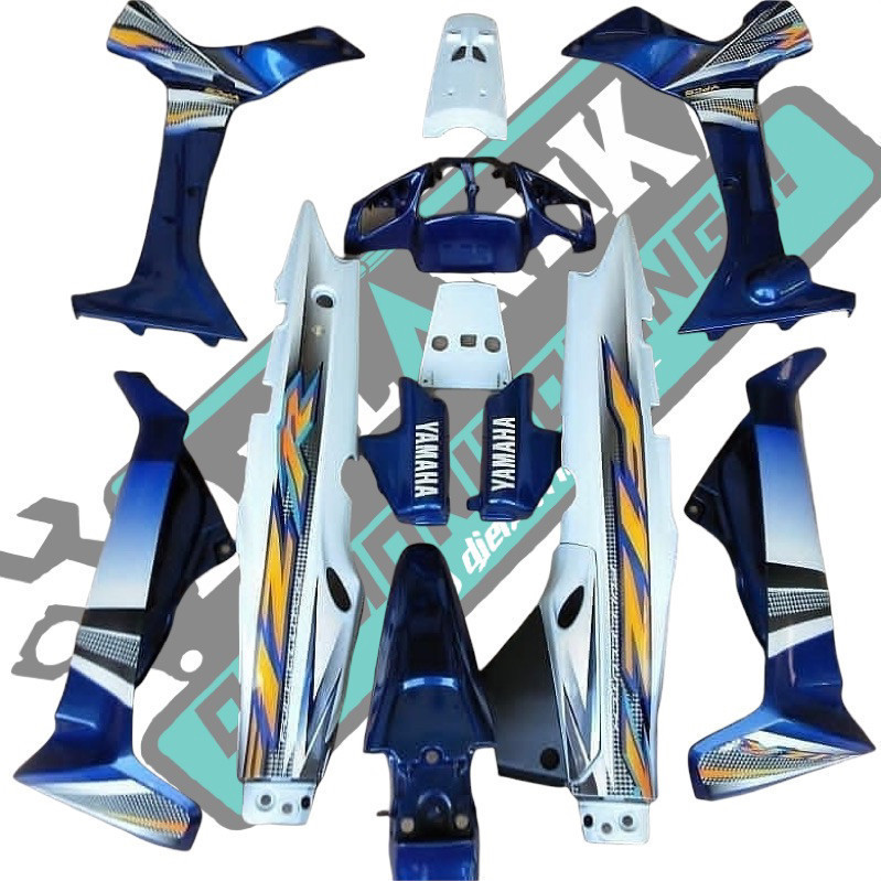 Cover Body Set Halus YAMAHA FIZ R FIZ R 2003-2005 Biru Putih