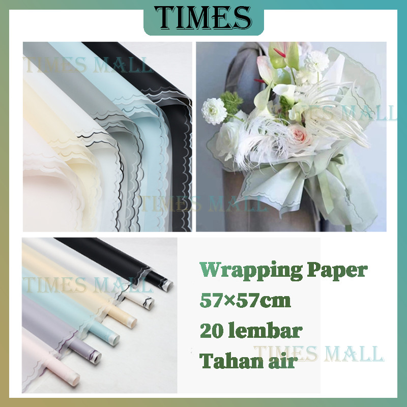 

[ 20 Lembar ] Kertas Bunga Cellophane Motif Awan Cloud Flower Wrapping Kertas Bunga Florist Gift Paper Waterproof Paper Buket Wisuda
