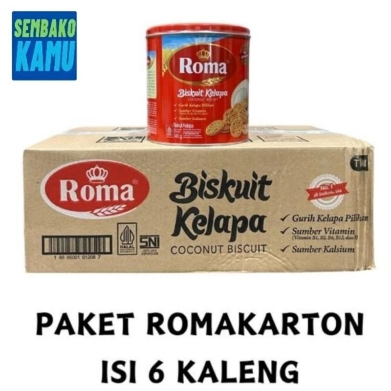 

Roma Biskuit Kelapa 350 gr - 1 Dus Isi 6 pcs