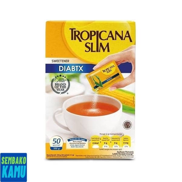 

Tropicana Slim Sweetener Diabetics 50 Sachet