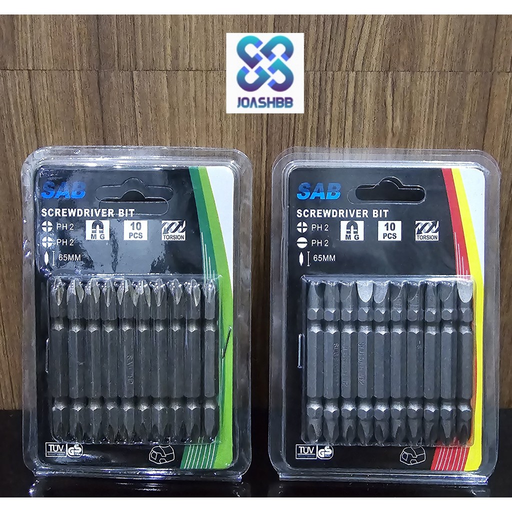 

Mata Obeng Angin Magnet PH2 SAB [1set = 10 bh] 65mm +/+ dan +/-