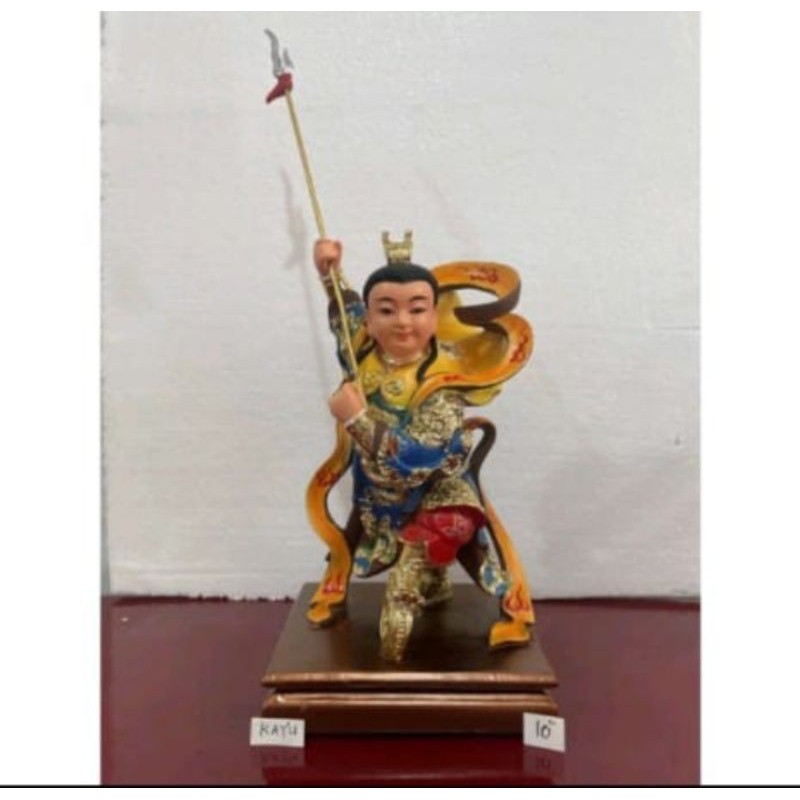 patung dewa naca/locia/ nacha - kayu- 10inch -02