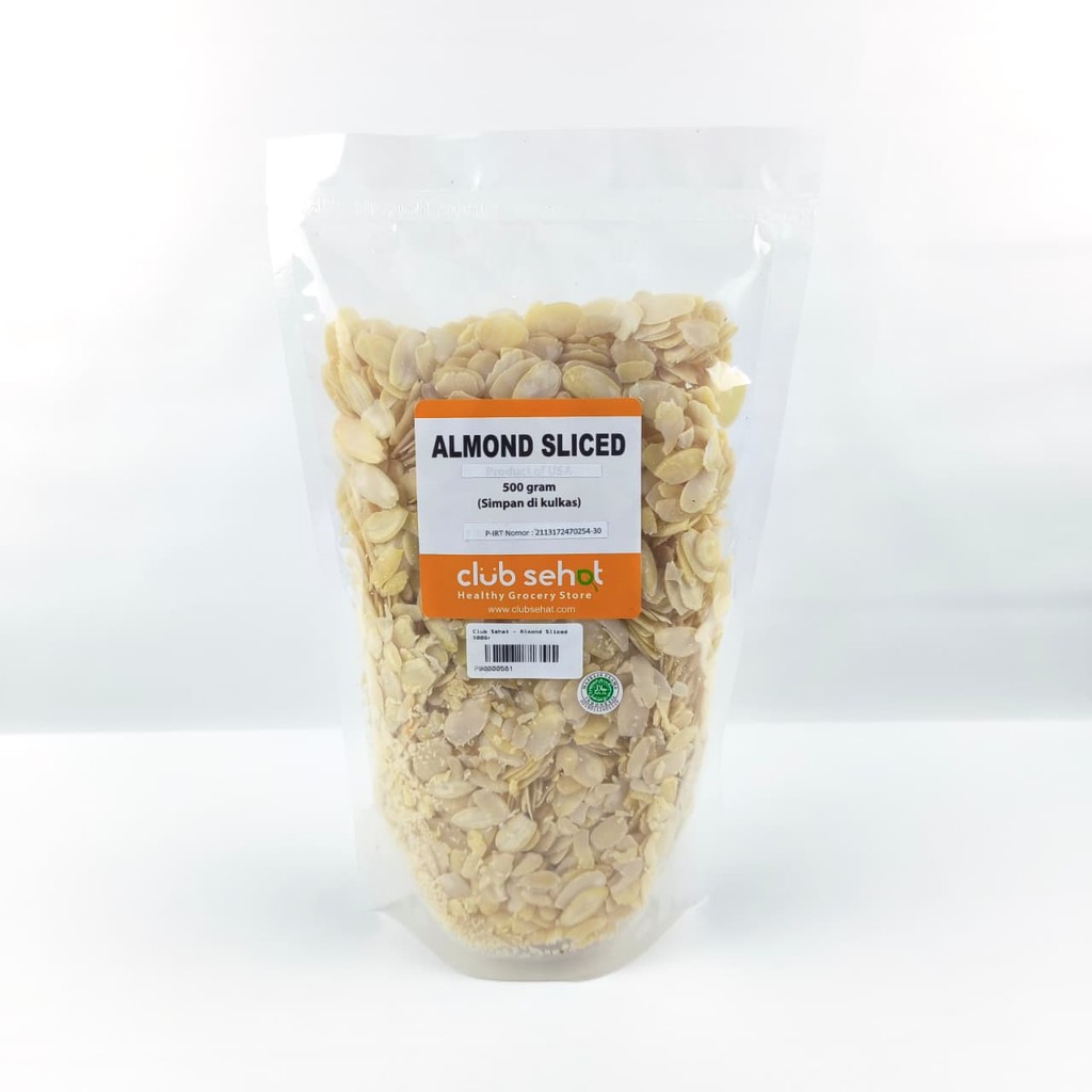 

Club Sehat Almond Sliced 500Gr Almond Mentah Iris